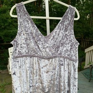 NWT Torrid velvet gray v-neck blouse